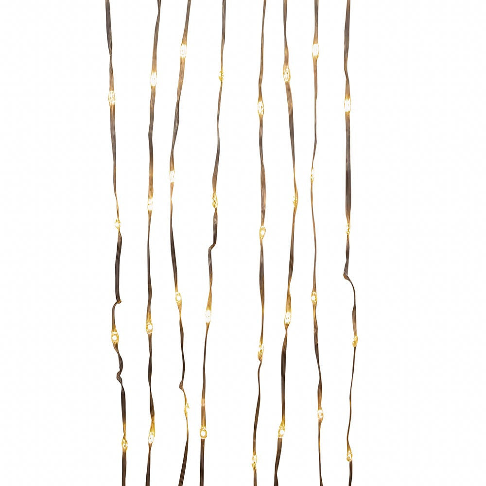 33' 100L Warm White LED Ribbon Light With Clear PVC Wire In PDQ