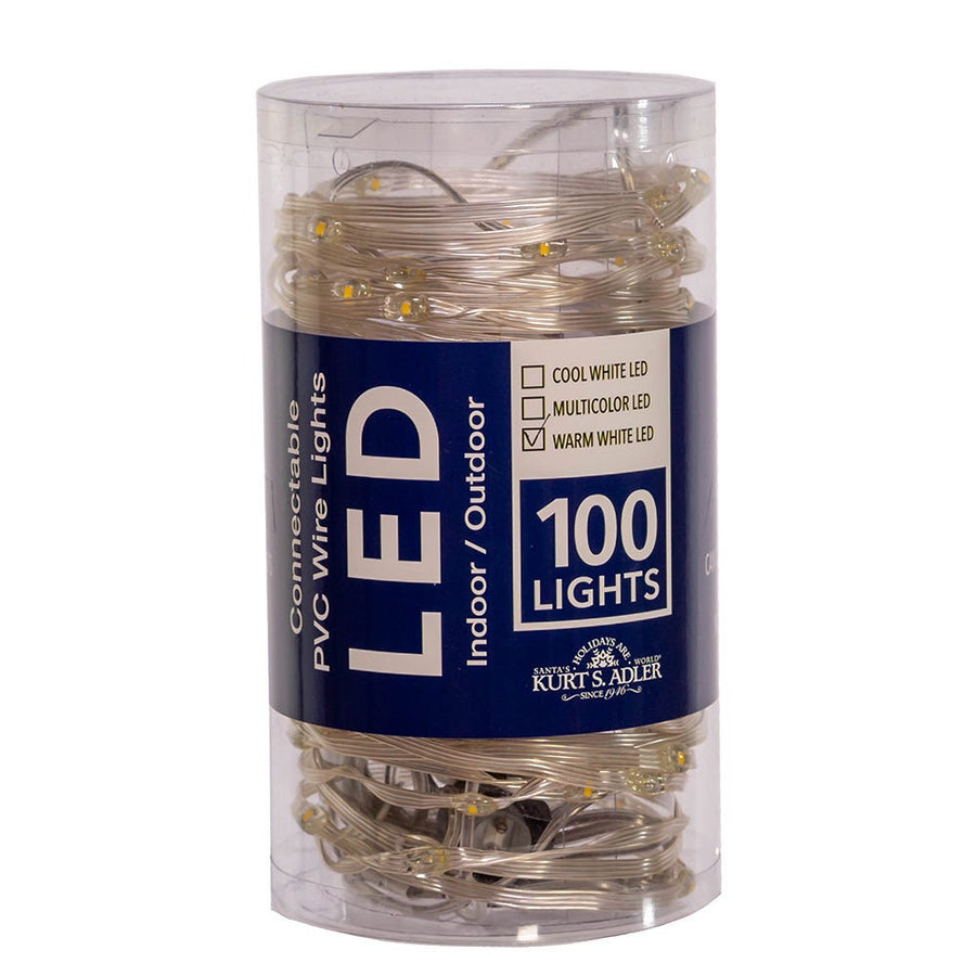 33' 100L Warm White LED Ribbon Light With Clear PVC Wire In PDQ