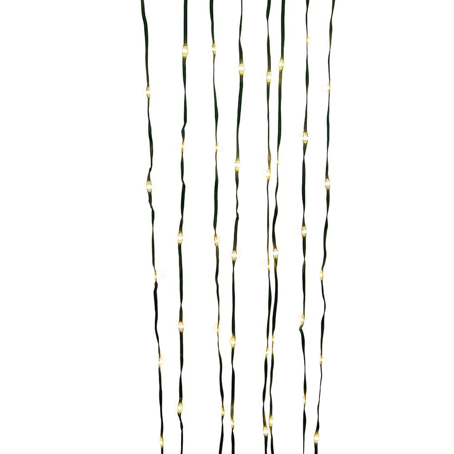 33' 100L Warm White LED Ribbon Light With Green PVC Wire In PDQ