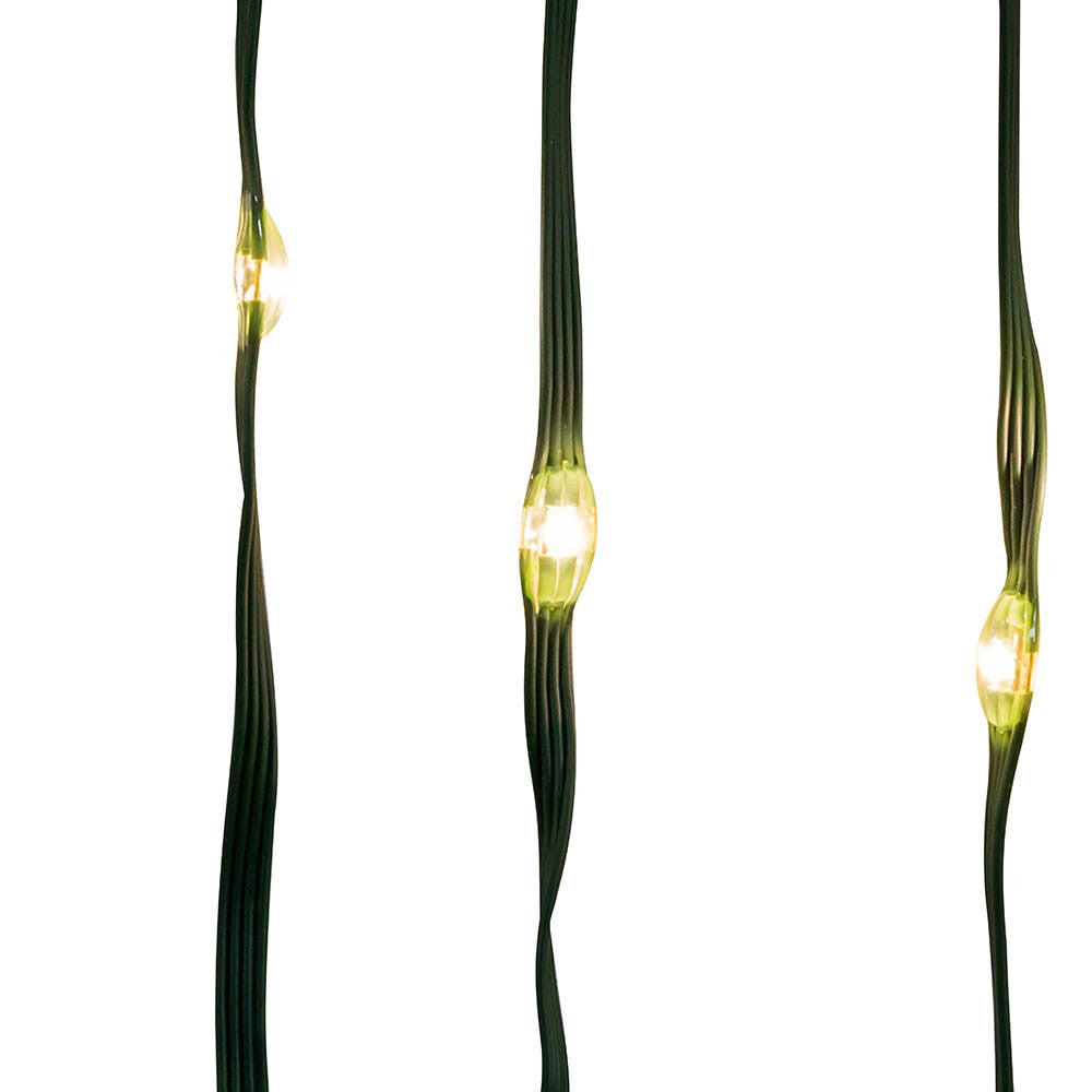 33' 100L Warm White LED Ribbon Light With Green PVC Wire In PDQ