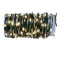 33' 100L Warm White LED Ribbon Light With Green PVC Wire In PDQ