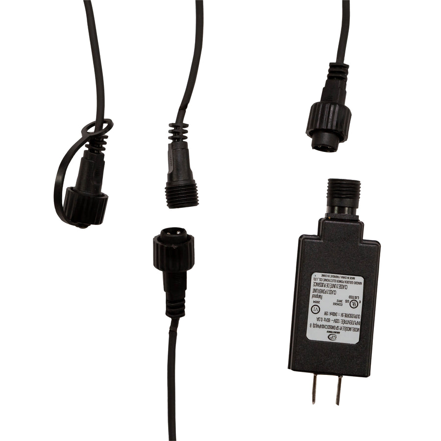 14.75' 100L 10-Piece Lantern With Flicker Flame LED Connectible Light Set