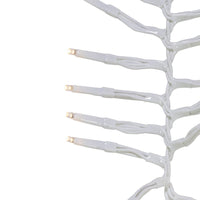 65' 2,000L Warm White 3MM LED Multifunction Cluster Garland With White Wire