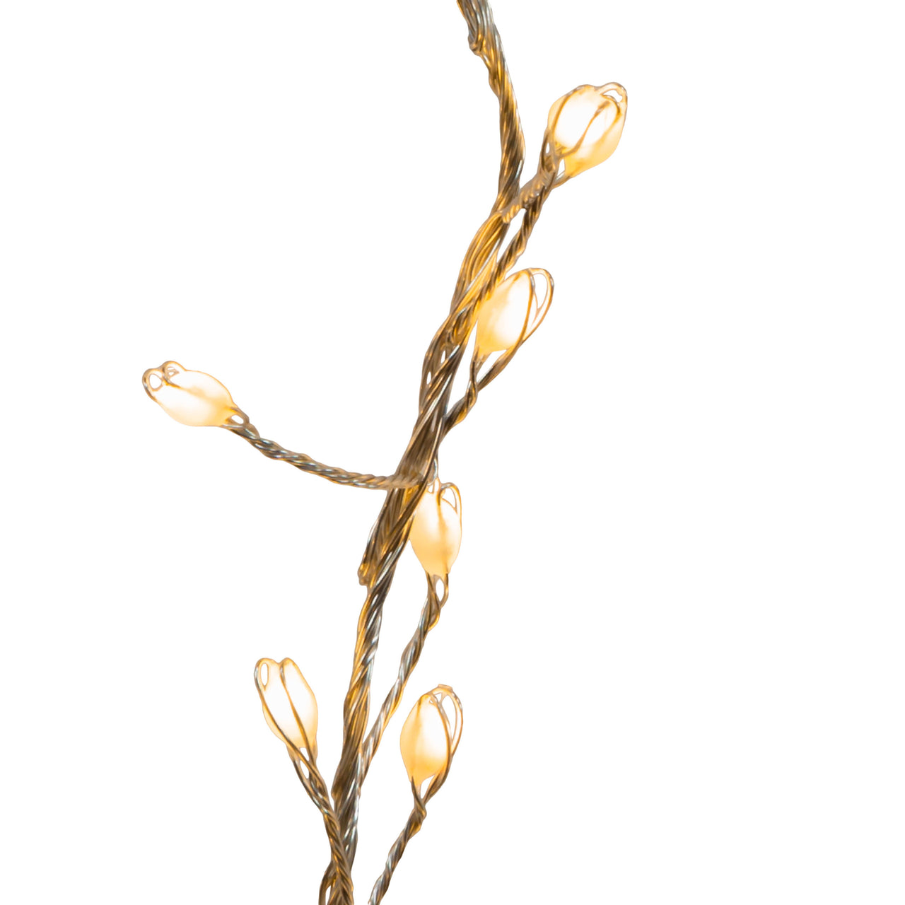 9.8' 300L Dual Color (Warm White & Multicolor) Superbright LED Silver Wire Cluster Garland