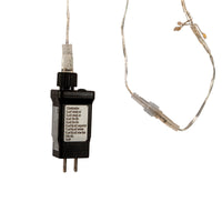 9.8' 300L Dual Color (Warm White & Multicolor) Superbright LED Silver Wire Cluster Garland