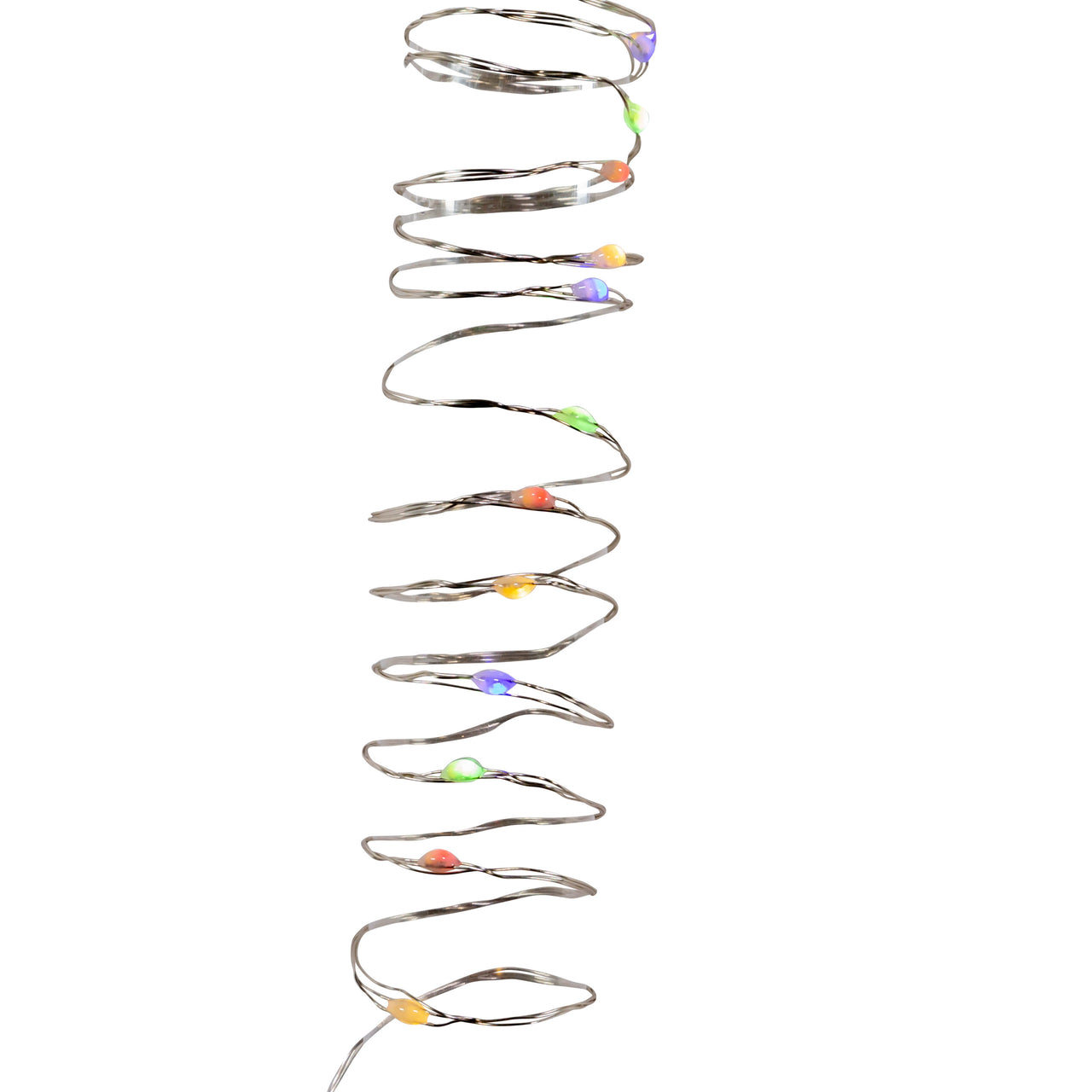 75.5' 200L Dual Color (Warm White & Multicolor) Superbright LED Multifunction Silver Wire Light Set