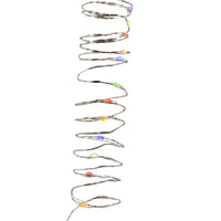 75.5' 200L Dual Color (Warm White & Multicolor) Superbright LED Multifunction Silver Wire Light Set