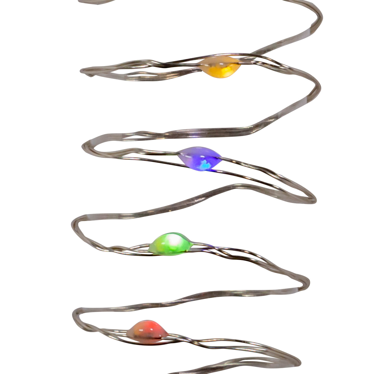 75.5' 200L Dual Color (Warm White & Multicolor) Superbright LED Multifunction Silver Wire Light Set