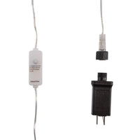 75.5' 200L Dual Color (Warm White & Multicolor) Superbright LED Multifunction Silver Wire Light Set