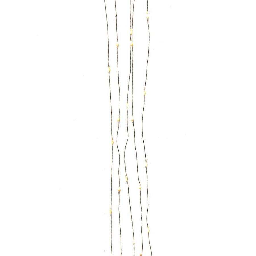 75.5' 200L Dual Color (Warm White & Multicolor) Superbright LED Multifunction Silver Wire Light Set