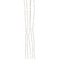 75.5' 200L Dual Color (Warm White & Multicolor) Superbright LED Multifunction Silver Wire Light Set