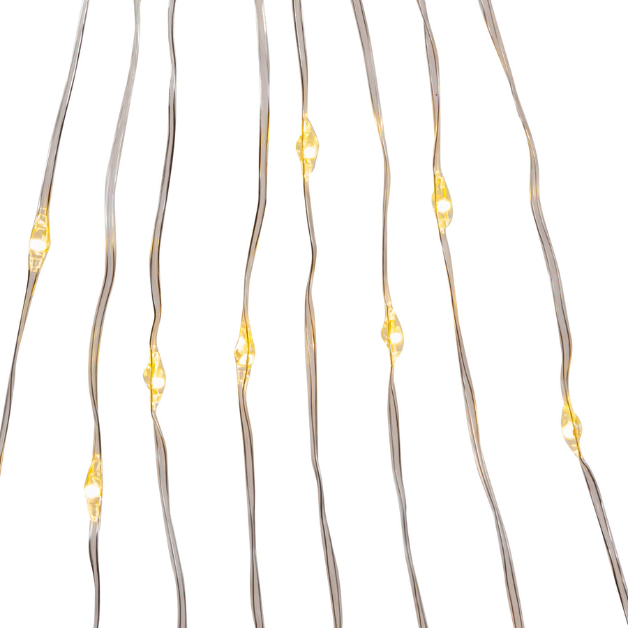 9.8' 240L Warm White LED PVC Cascade Light