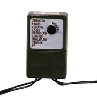 49' 600L Warm White 3MM LED Multifunction Rice Lights With Green Wire On Spool