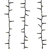 148' 1,800L Warm White LED Multifunction Rice Lights With Green Wire On Spool