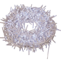 49' 600L Cool White 3MM LED Multifunction Rice Lights With White Wire On Spool