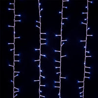 49' 600L Cool White 3MM LED Multifunction Rice Lights With White Wire On Spool