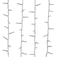 49' 600L Cool White 3MM LED Multifunction Rice Lights With White Wire On Spool
