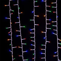 49' 600L Multicolor 3MM LED Multifunction Rice Lights With White Wire On Spool