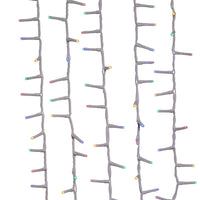 49' 600L Multicolor 3MM LED Multifunction Rice Lights With White Wire On Spool