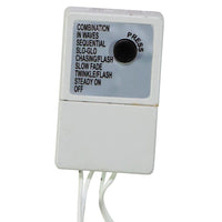 49' 600L Warm White 3MM LED Multifunction Rice Lights With White Wire On Spool