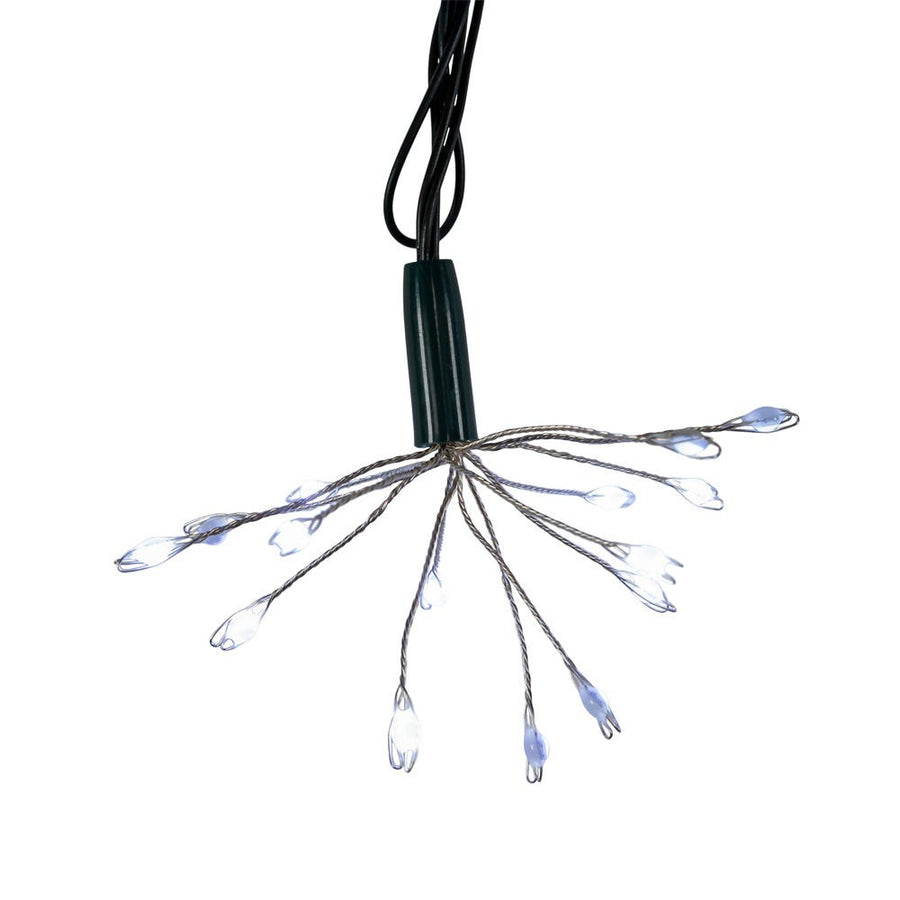 12' 75L Cool White Superbright Twinkle LED Cluster Burst