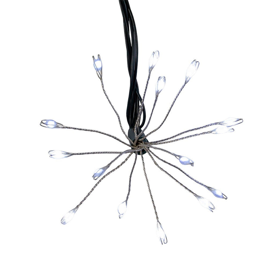 12' 75L Cool White Superbright Twinkle LED Cluster Burst