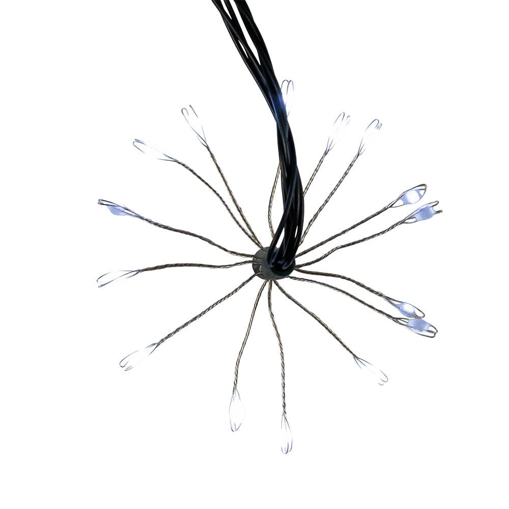 12' 75L Cool White Superbright Twinkle LED Cluster Burst