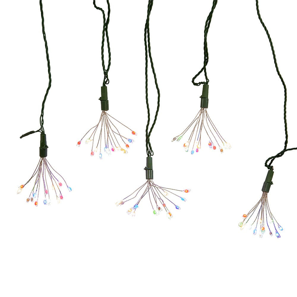 12' 75L Multicolor Superbright Twinkle LED Cluster Burst