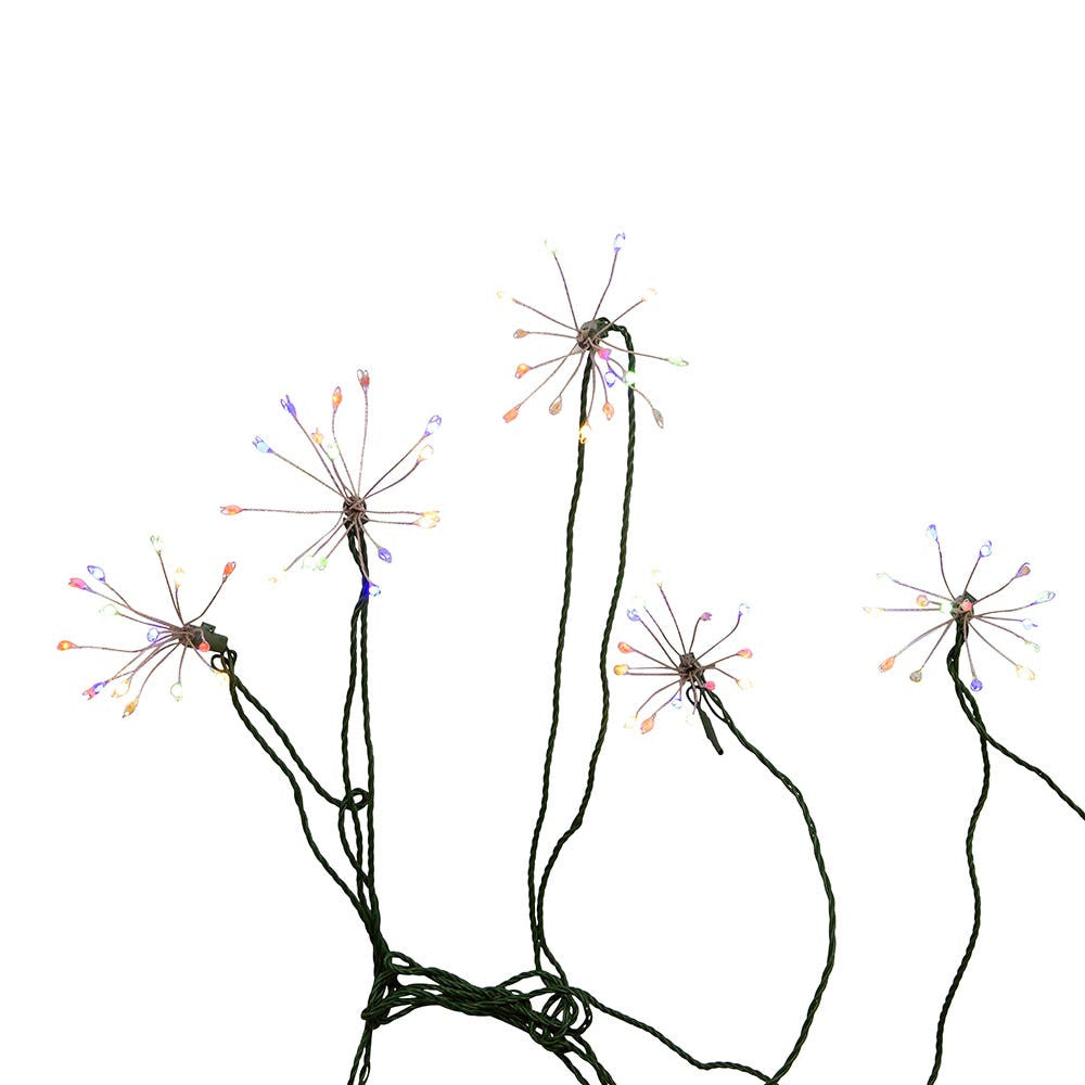 12' 75L Multicolor Superbright Twinkle LED Cluster Burst