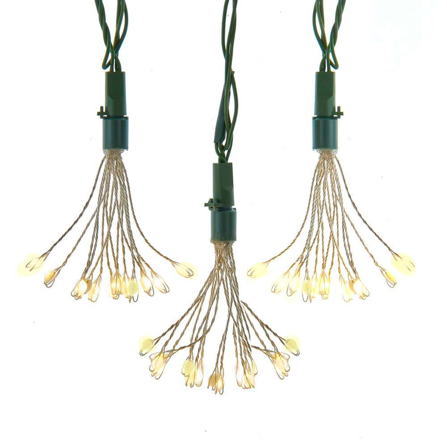 12' 75L Warm White Superbright Twinkle LED Cluster Burst