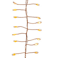 9.8' 300L Classic White Superbright Twinkle LED Copper Wire Cluster Garland