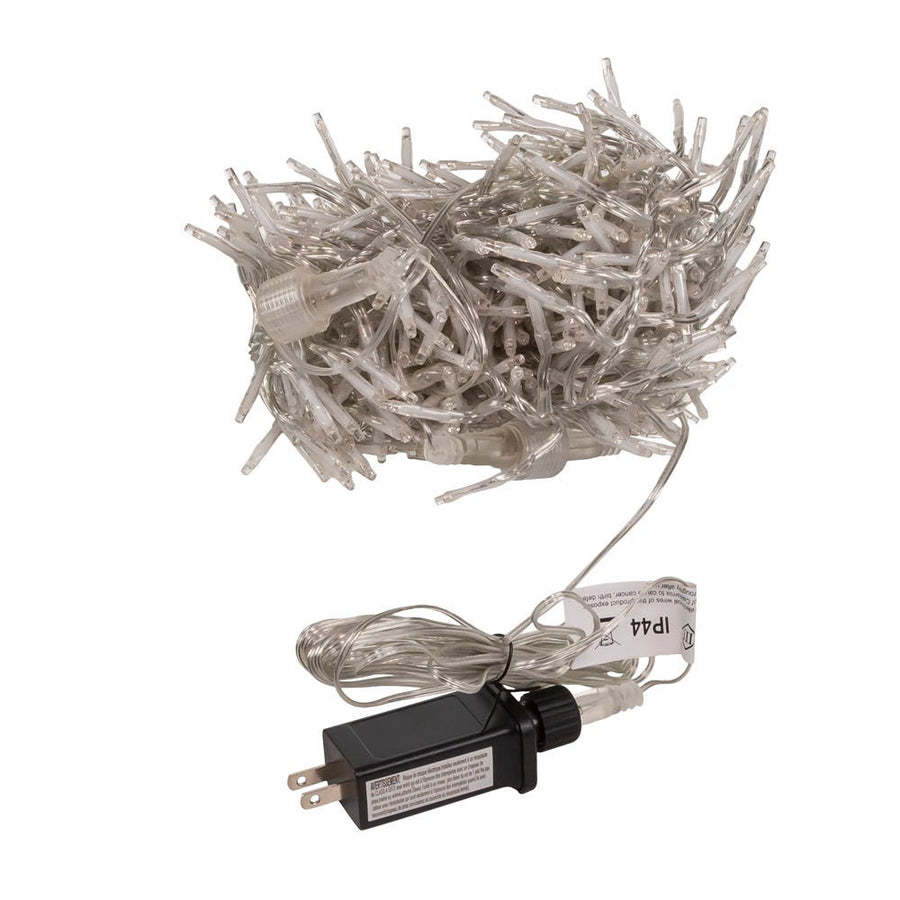 16' 480L RGB 3MM LED Twinkle Cluster Garland With Clear Wire