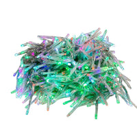 16' 480L RGB 3MM LED Twinkle Cluster Garland With Clear Wire