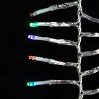16' 480L RGB 3MM LED Twinkle Cluster Garland With Clear Wire