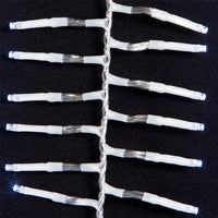 33' 1,000L Cool White 3MM LED Multifunction Cluster Garland With Clear Wire
