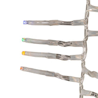 33' 1,000L Multicolor 3MM LED Multifunction Cluster Garland With Clear Wire