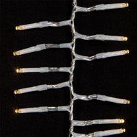 33' 1,000L Warm White 3MM LED Multifunction Cluster Garland With Clear Wire