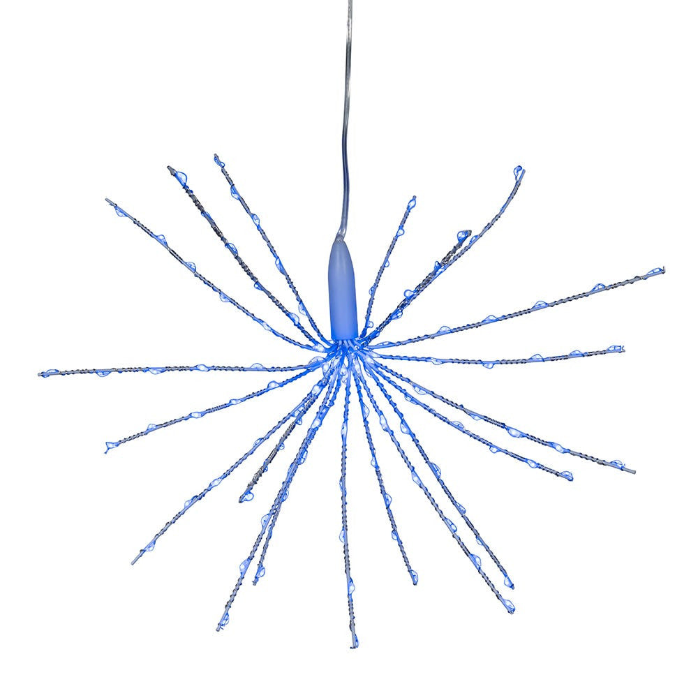 12" 3D Starburst with 120 Blue Fairy LED Lights