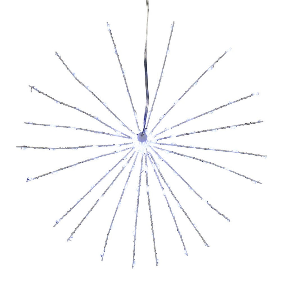 12" 120L Cool White Fairy LED 3D Starburst Light