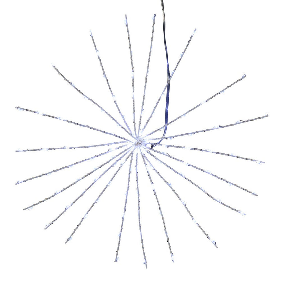 12" 120L Cool White Fairy LED 3D Starburst Light