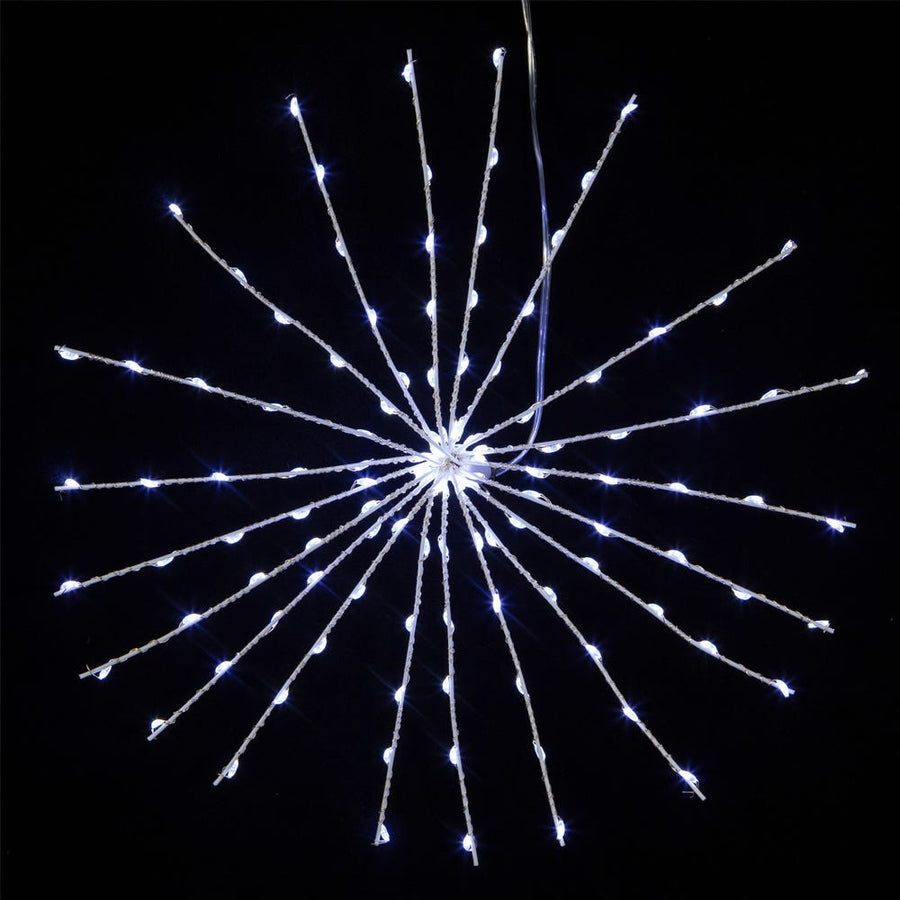 12" 120L Cool White Fairy LED 3D Starburst Light