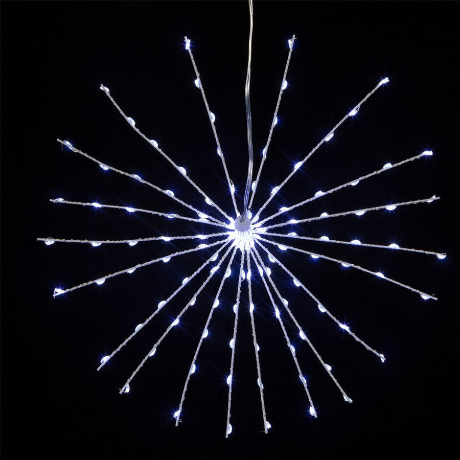12" 120L Cool White Fairy LED 3D Starburst Light