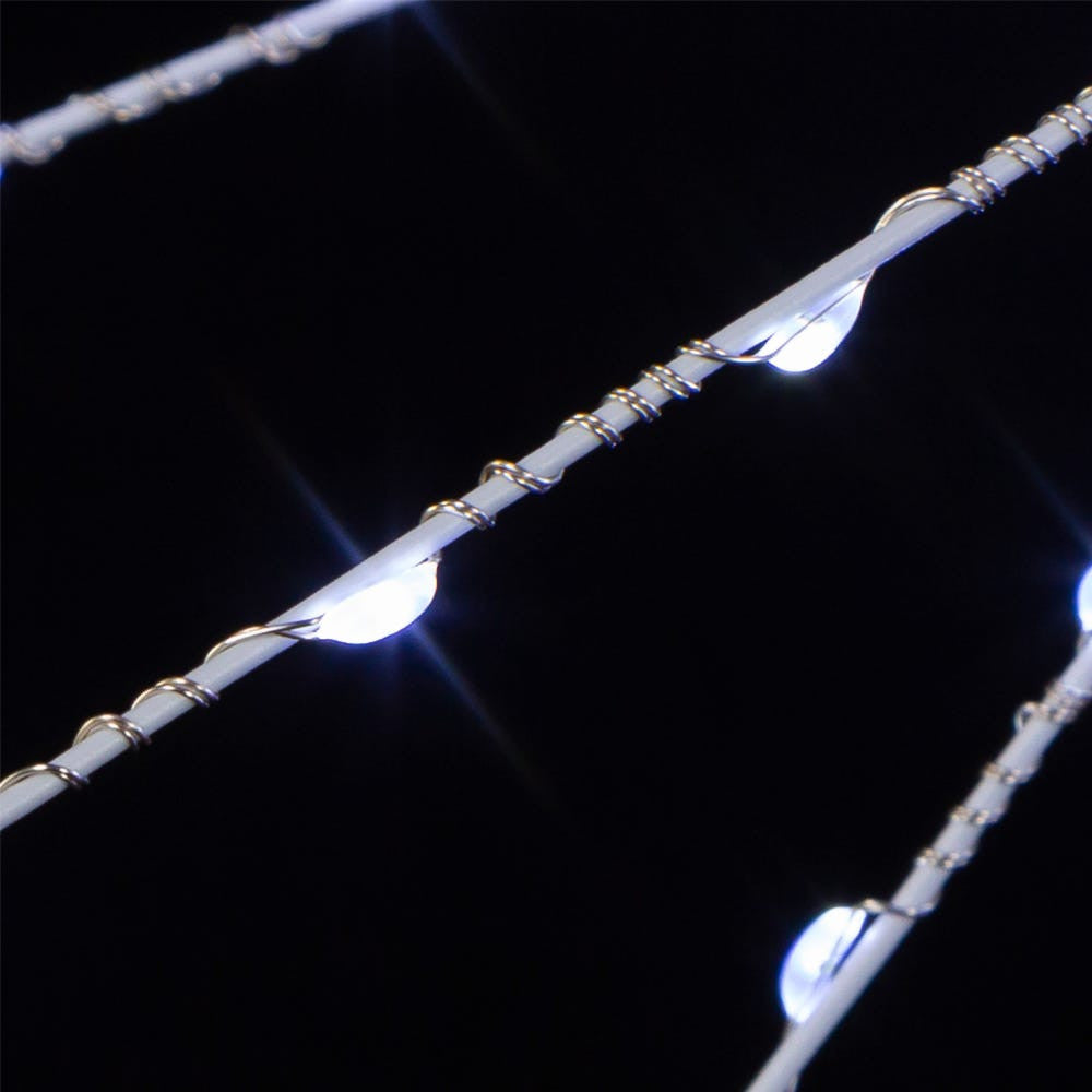 12" 120L Cool White Fairy LED 3D Starburst Light