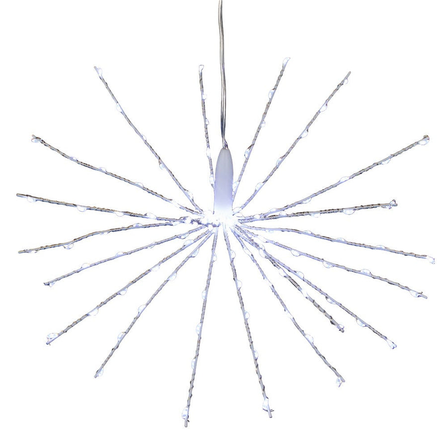 12" 120L Cool White Fairy LED 3D Starburst Light
