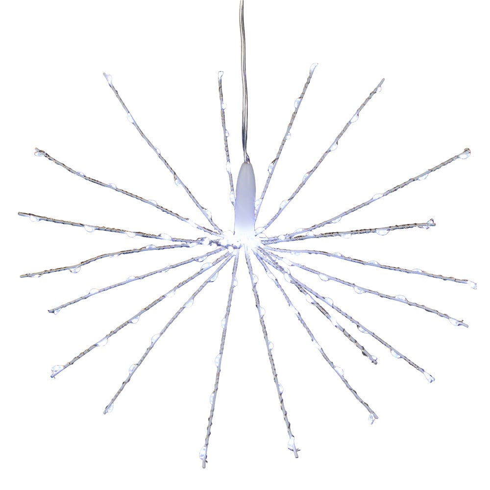 12" 120L Cool White Fairy LED 3D Starburst Light
