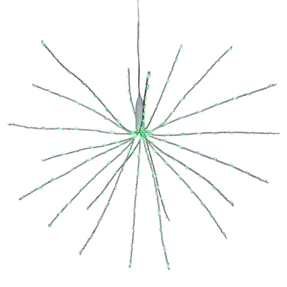 12" 3D Starburst with 120 Green Fairy LED Lights