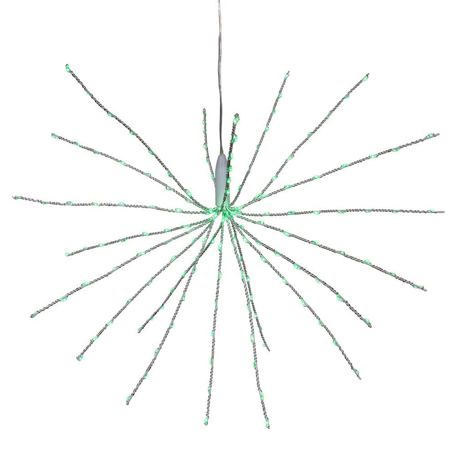 12" 3D Starburst with 120 Green Fairy LED Lights