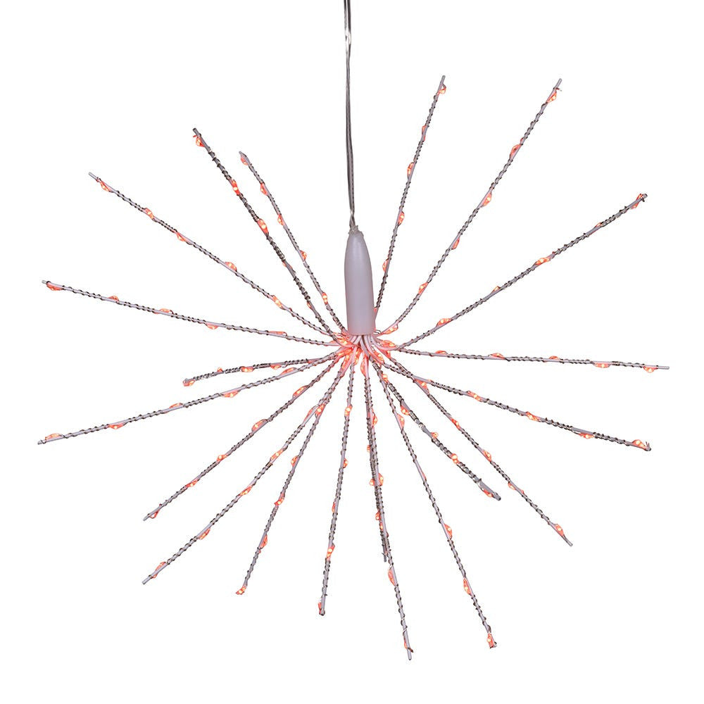 12" 3D Starburst with 120 Red Fairy LED Lights