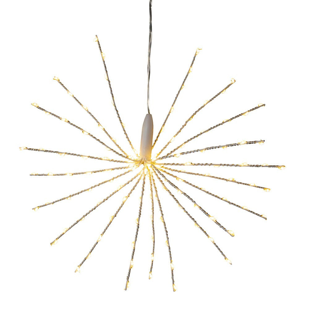 12" 120L Warm White Fairy LED 3D Starburst Light