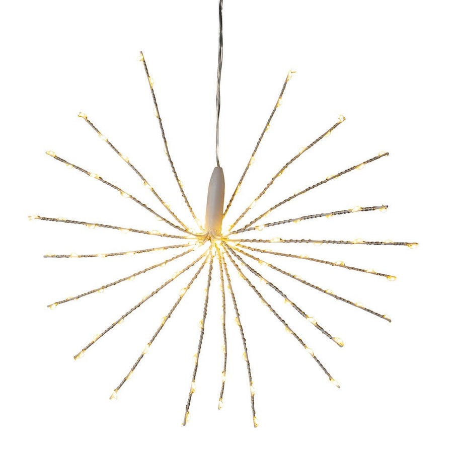 12" 120L Warm White Fairy LED 3D Starburst Light